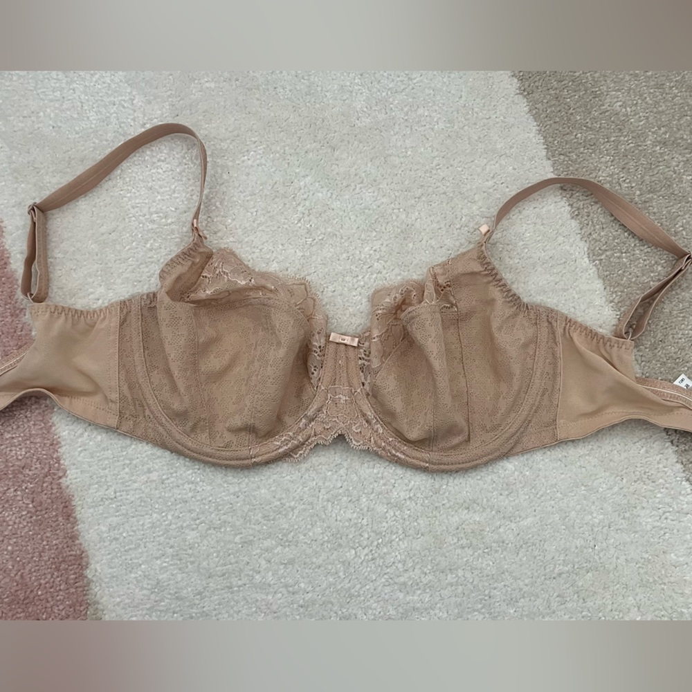 30FF Panache Envy Stretch Lace Full Cup Bra - Chai